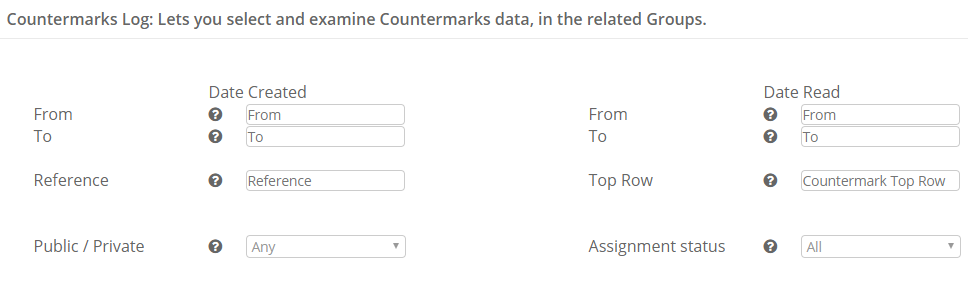 Countermark Log Countermark Log